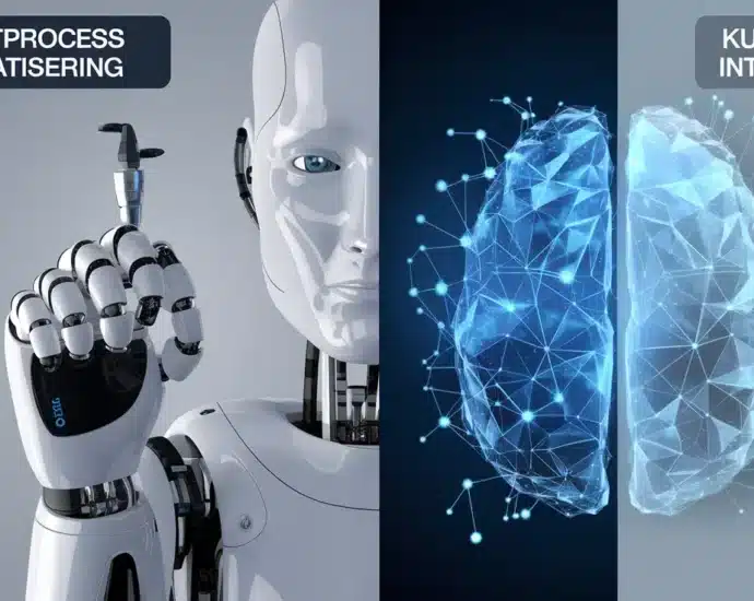 Ai og rpa: forskjellen mellom robotprosessautomatisering og kunstig intelligens – illustrasjon