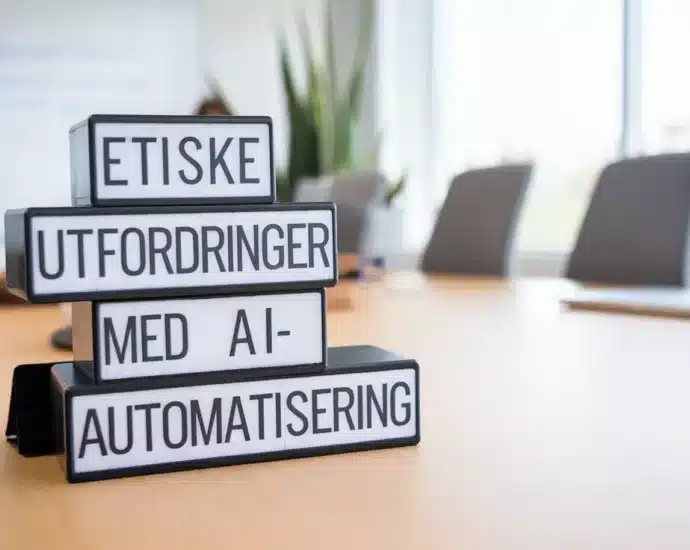 Etiske utfordringer med ai-automatisering: hva bør vi være oppmerksomme på? – illustrasjon