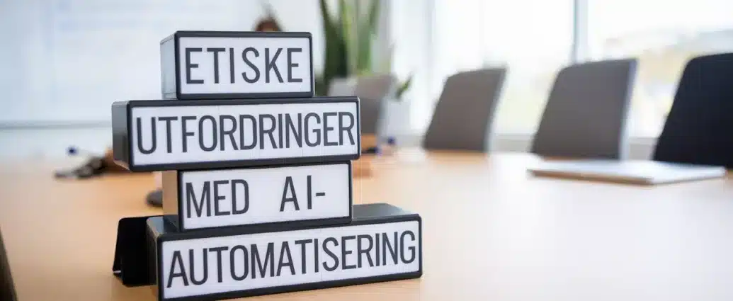 Etiske utfordringer aiautomatisering bor vi vaere featured