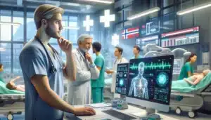 Ai-drevet automatisering i helsesektoren: bedre pasientbehandling med teknologi – illustrasjon