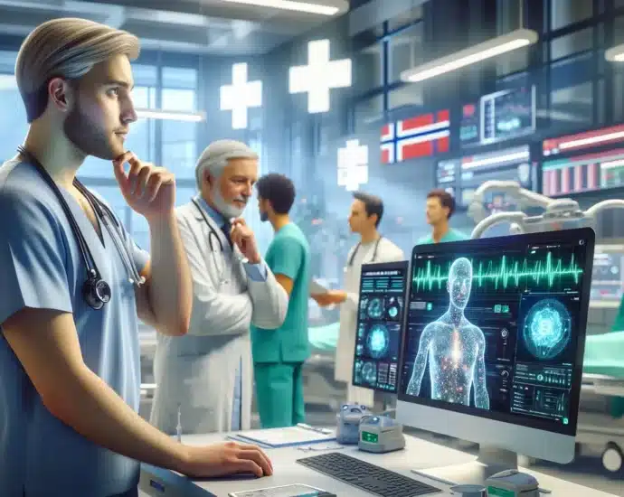Ai-drevet automatisering i helsesektoren: bedre pasientbehandling med teknologi – illustrasjon