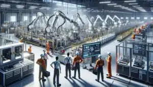 Ai i produksjonsindustrien: hvordan automatisering skaper smartere fabrikker – illustrasjon