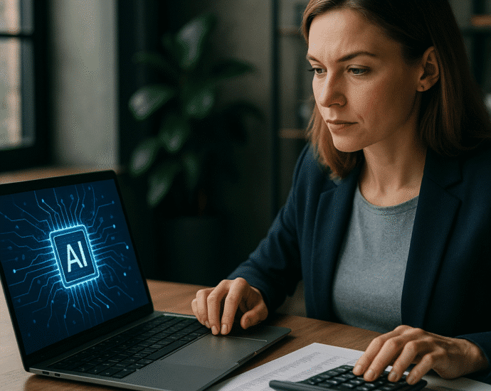 Automatisering av regnskapsprosesser med kunstig intelligens: raskere, tryggere og rimeligere – illustrasjon