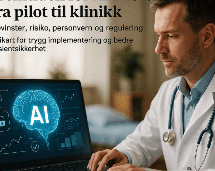 Fremtiden ai norsk helsevesen gevinster risiko featured