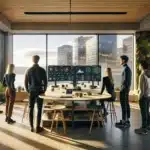 De mest innovative ai-startups i norge: hva vi kan lære av dem 6 Norwegian ai startup team collaborating in a modern oslo office with data dashboards