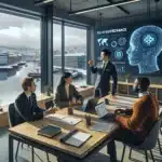 Norwegian office team reviewing eu ai act compliance for business ai systems